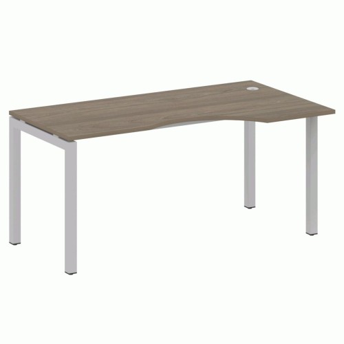 Стол криволинейный правый на П-образном м/к 160 Metal System Quattro 5x5