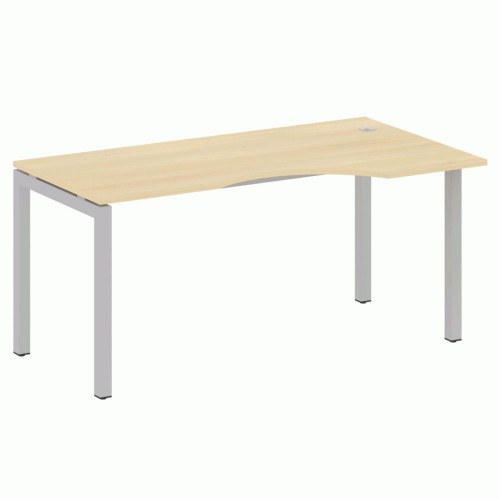 Стол криволинейный правый на П-образном м/к 160 Metal System Quattro 5x5