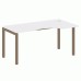 Стол криволинейный правый на П-образном м/к 160 Metal System Quattro 5x5