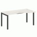 Стол криволинейный правый на П-образном м/к 160 Metal System Quattro 5x5