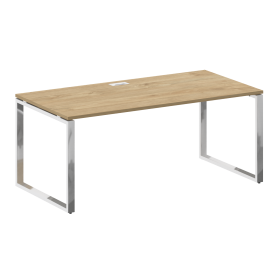 Стол руководителя прямой без тумбы на металлокаркасе 180 Shift