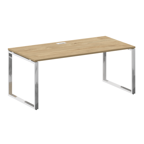 Стол руководителя прямой без тумбы на металлокаркасе 180 Shift