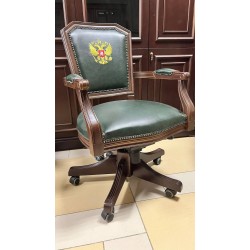 Кресло руководителя Велде ТА 5025 с Гербом РФ (комбинированная кожа/эко) в наличии - продается с шоу рума