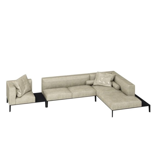 Секция одноместная Верди-1L (стол) / 1R (стол) (Натуральная кожа)