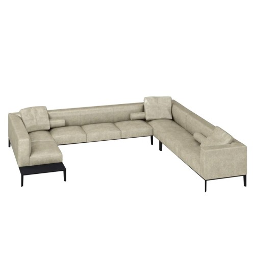 Секция двухместная Верди-2L (стол) / 2R (стол)  (Натуральная кожа)