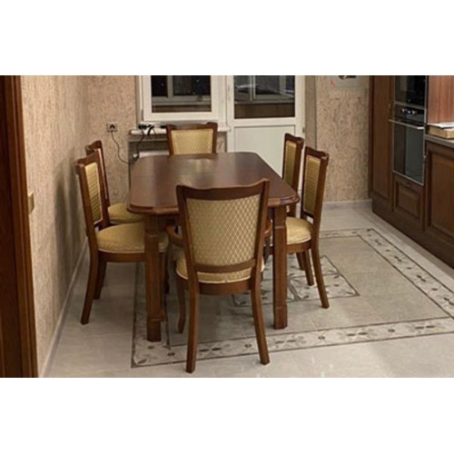 Стол обеденный из массива дерева «Миллениум» раздвижной 1600(2100)х900