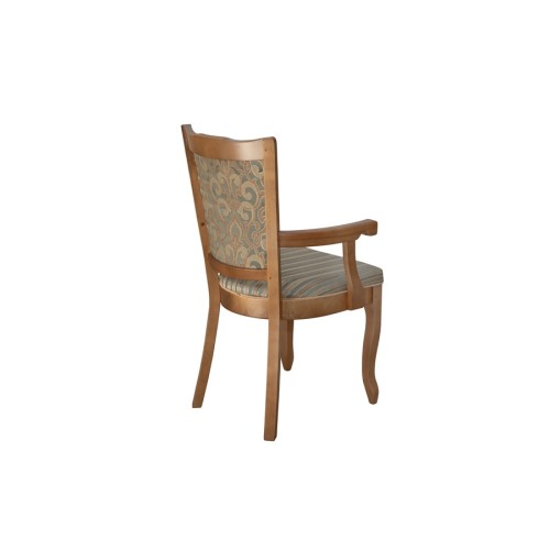 Стул обеденный из массива дерева "Классика-С" с подлокотниками