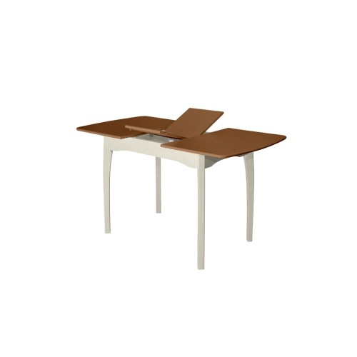 Стол обеденный из массива дерева для кухни «Миллениум-1» 1000(1300)х700 с фигурной/прямой ногой