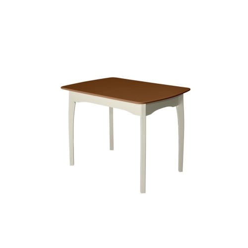 Стол обеденный из массива дерева для кухни «Миллениум-1» 1000(1300)х700 с фигурной/прямой ногой