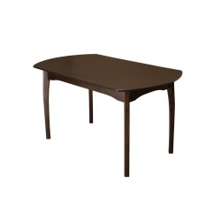 Стол обеденный из массива дерева для кухни «Миллениум-2» 1400(1800)х800 с фигурной/прямой ногой