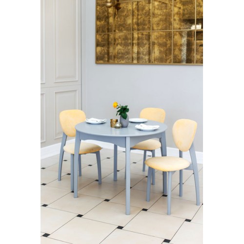 Стол обеденный из массива "Миллениум" круглый 1000(1300) с фигурной/прямой ногой