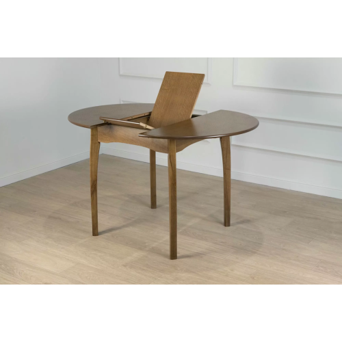 Стол обеденный из массива "Миллениум" круглый 1000(1300) с фигурной/прямой ногой