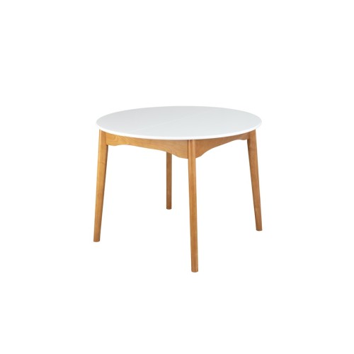 Стол обеденный из массива "Миллениум" круглый 1000(1300) с фигурной/прямой ногой