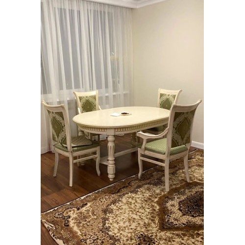 Стол обеденный из массива дерева «Миллениум-1» 1800(2300)х1100