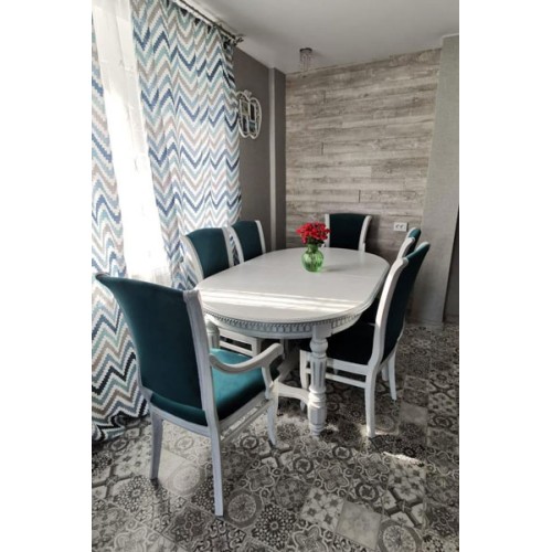 Стол обеденный из массива дерева «Миллениум-1» 1800(2300)х1100