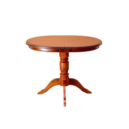 Стол обеденный из массива дерева для кухни «Миллениум-1Р» (резьба) 1000(1300)х800