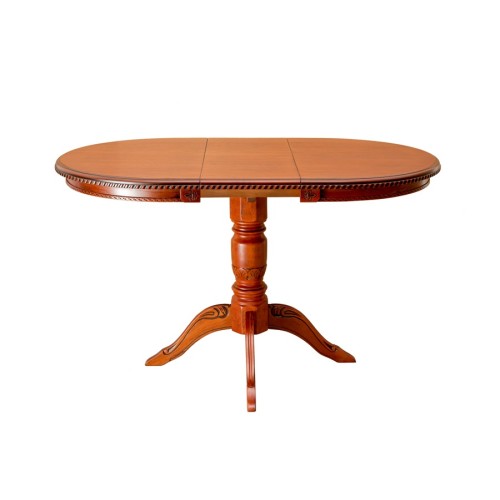 Стол обеденный из массива дерева для кухни «Миллениум-1Р» (резьба) 1000(1300)х800