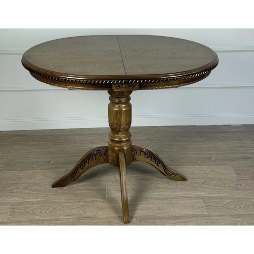 Стол обеденный из массива дерева для кухни «Миллениум-1Р» (резьба) 1000(1300)х800