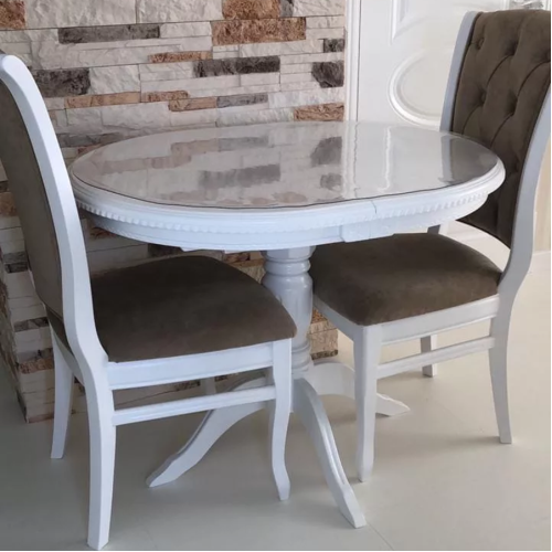 Стол обеденный из массива дерева для кухни «Миллениум-1» 1000(1300)х800