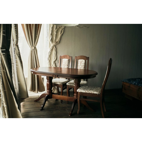 Стол обеденный из массива дерева для кухни  «Миллениум-2» 1400(1800)х800