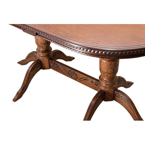 Стол обеденный из массива дерева  «Миллениум-2Р» (резьба) 1400(1800)х800