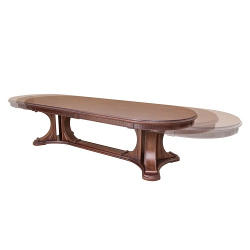 Стол обеденный из массива дерева для переговоров «Миллениум-3ББ» 3000(3500/4000)х1100