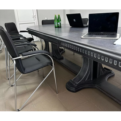 Стол обеденный из массива дерева для переговоров «Миллениум-3ББ» 3000(3500/4000)х1100