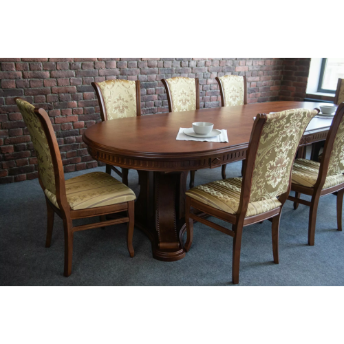 Стол обеденный из массива дерева для переговоров «Миллениум-3ББ» 3000(3500/4000)х1100