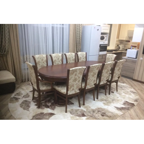 Стол обеденный из массива дерева для переговоров «Миллениум-3ББ» 3000(3500/4000)х1100