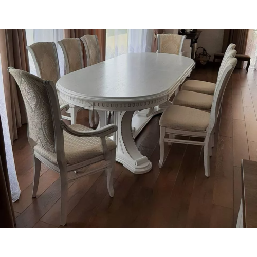 Стол обеденный из массива дерева для переговоров «Миллениум-3ББ» 3000(3500/4000)х1100