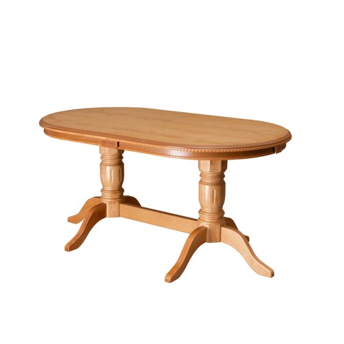 Стол обеденный из массива дерева для кухни «Миллениум-3» 1600(2000)х900