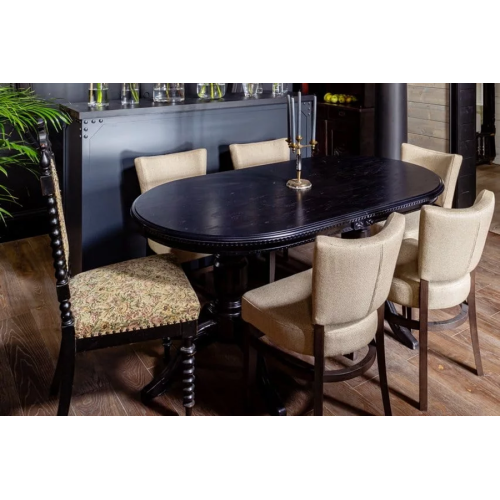 Стол обеденный из массива дерева для кухни «Миллениум-3Р» (резьба) 1600(2000)х900