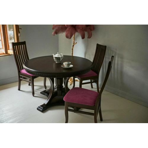 Стол обеденный из массива дерева «Миллениум-3» круглый 1200(1600)