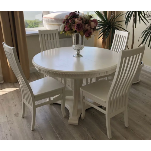 Стол обеденный из массива дерева «Миллениум-3» круглый 1200(1600)