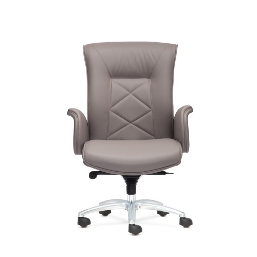 Кресло руководителя Макс D100 высокая спинка (хромированная крестовина)