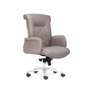 Кресло руководителя Макс D80 низкая спинка (хромированная крестовина)