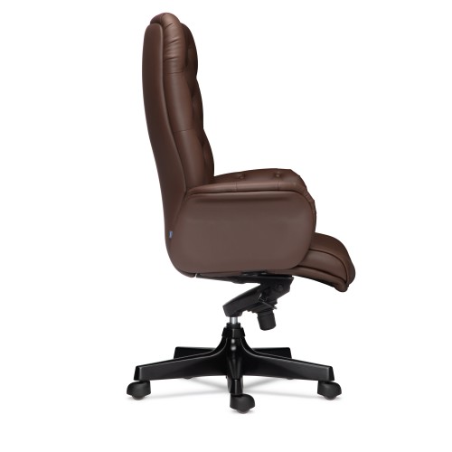 Кресло руководителя Президент D100 высокая спинка (деревянная крестовина)