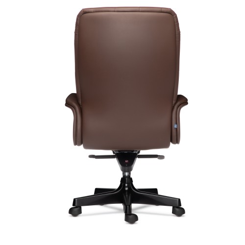 Кресло руководителя Президент D100 высокая спинка (деревянная крестовина)