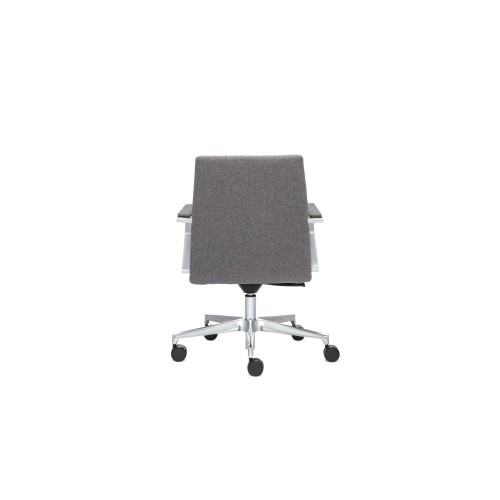 Кресло руководителя Hugo D80 низкая спинка (алюминиевая крестовина)