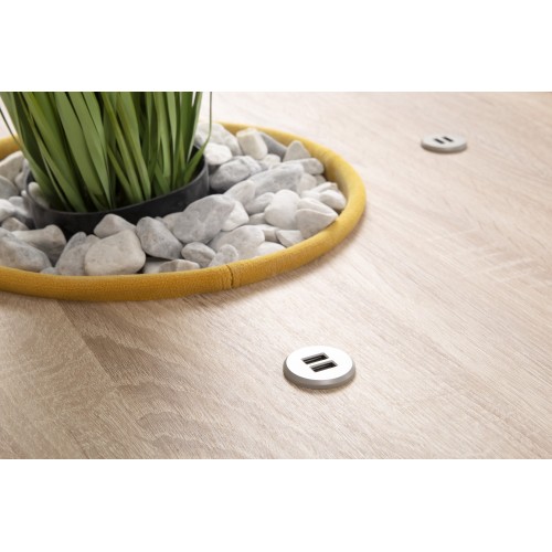 Тумба круглая высокая, с отверстием посередине, 4хUSB розетки Avenue 6.5 Wood