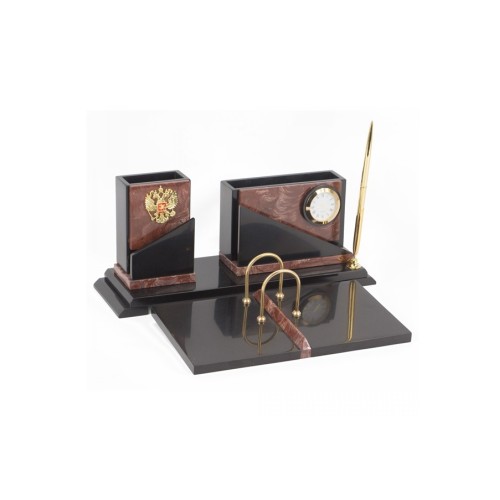 Настольный набор "Кремль №1" камень лемезит долерит 