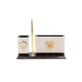 Письменный мини-набор "Герб №1" камень мрамор