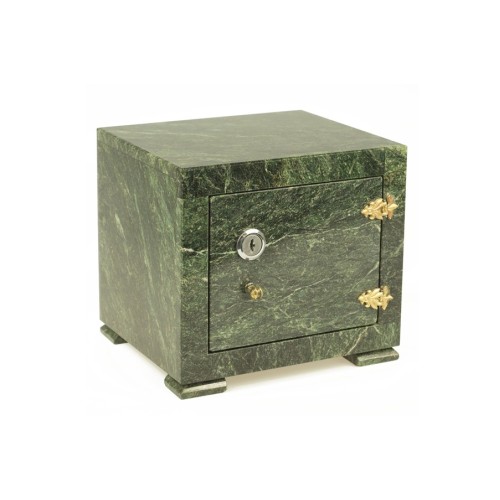 Сейф декоративный малый из камня змеевик №3