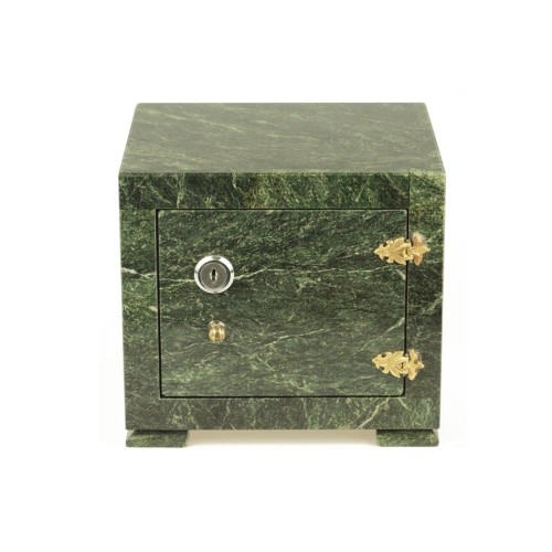 Сейф декоративный малый из камня змеевик №3