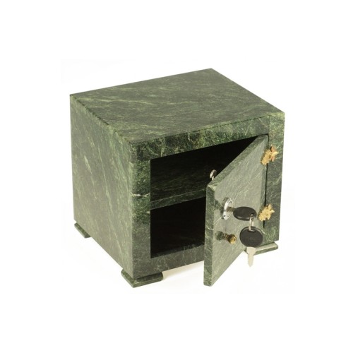 Сейф декоративный малый из камня змеевик №3