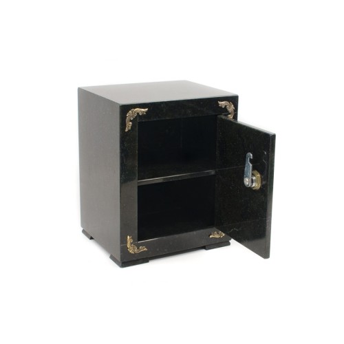 Сейф декоративный средний "Герб" из камня змеевик №1