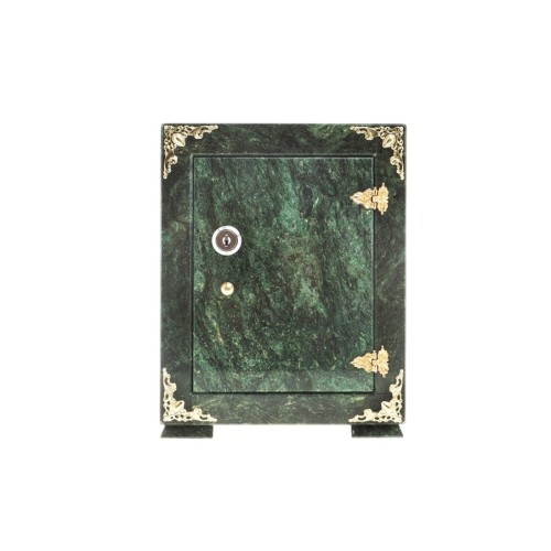 Сейф декоративный средний из камня змеевик №5