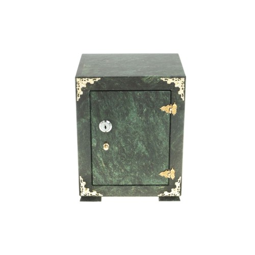 Сейф декоративный средний из камня змеевик №5