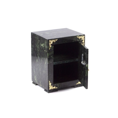 Сейф декоративный средний из камня змеевик №1