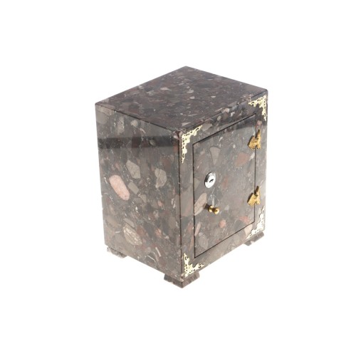 Сейф декоративный средний из камня конгломерат №2